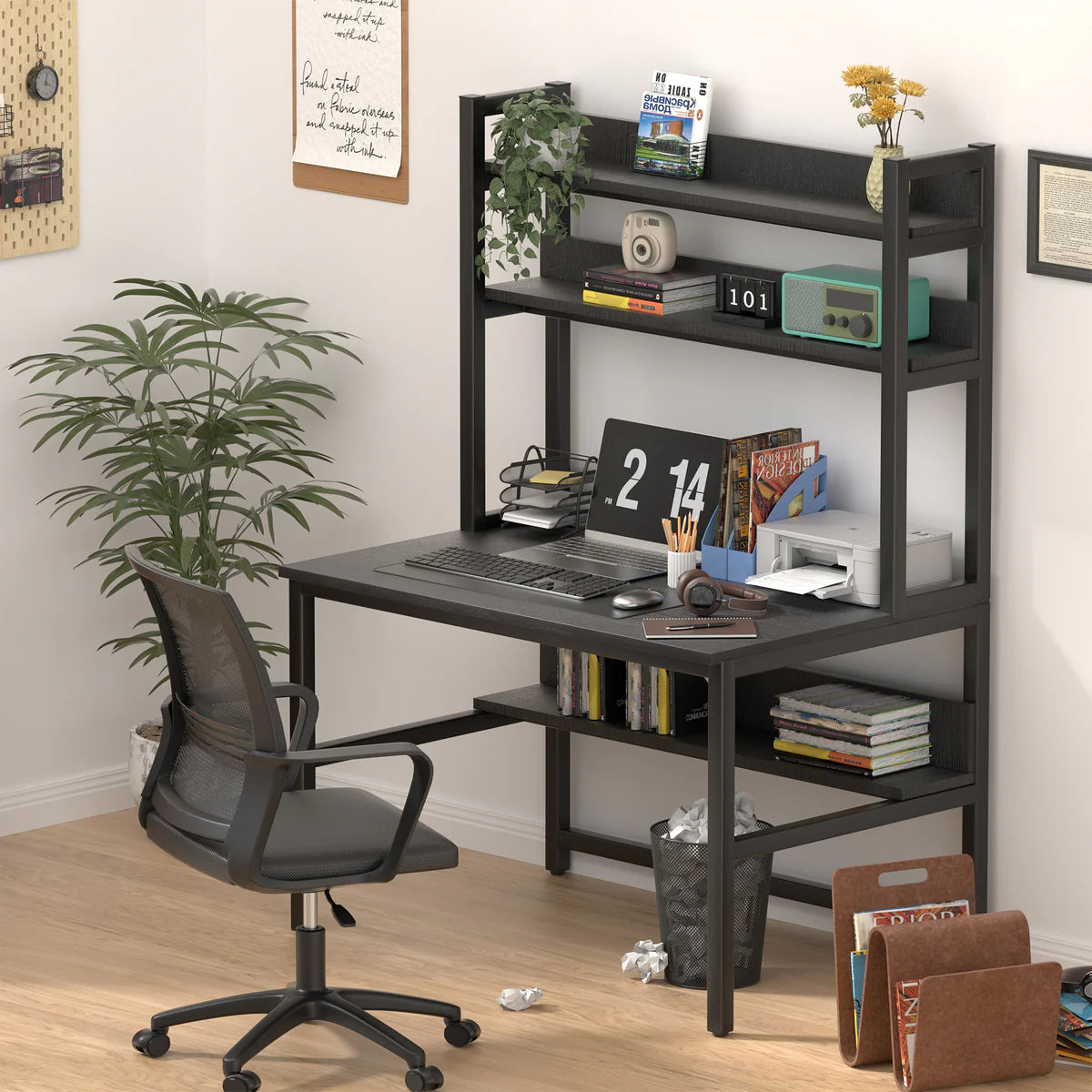 How Does a Desk with Hutch Improve Productivity?