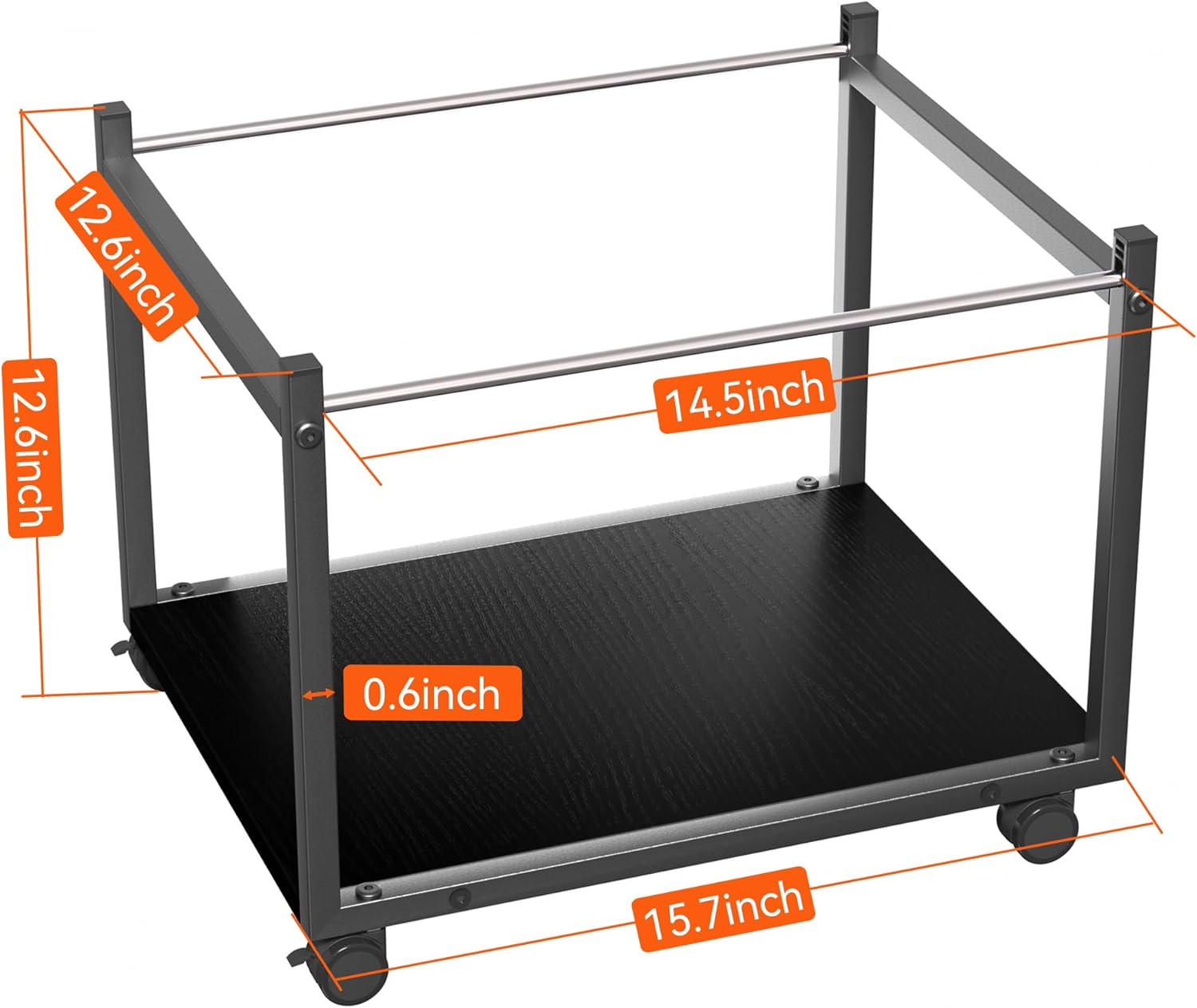 Aquzee Mobile Filing Cart Organizer on Wheels Fits