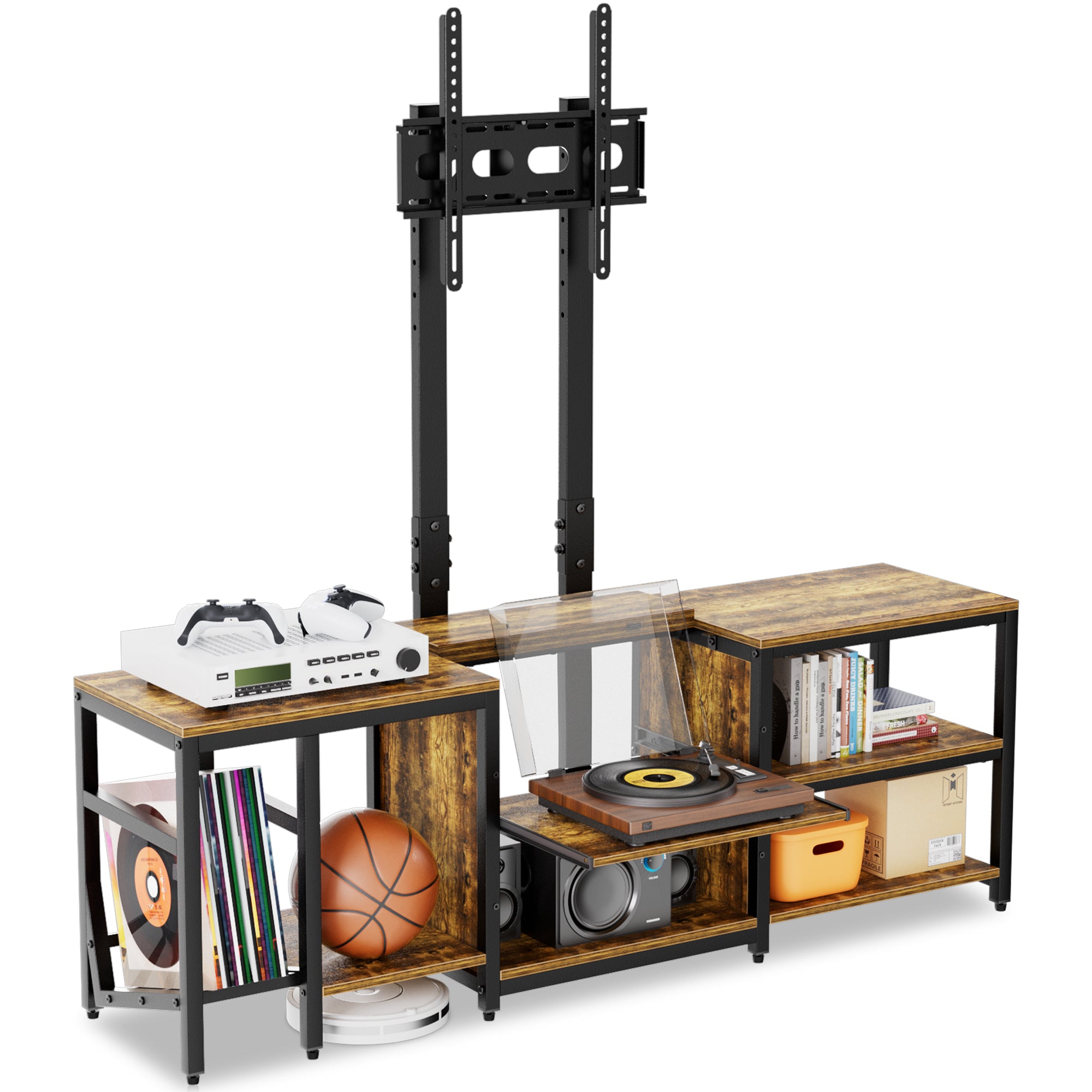 Aquzee TV Stand with Mount with Swivel Adjustable Mount