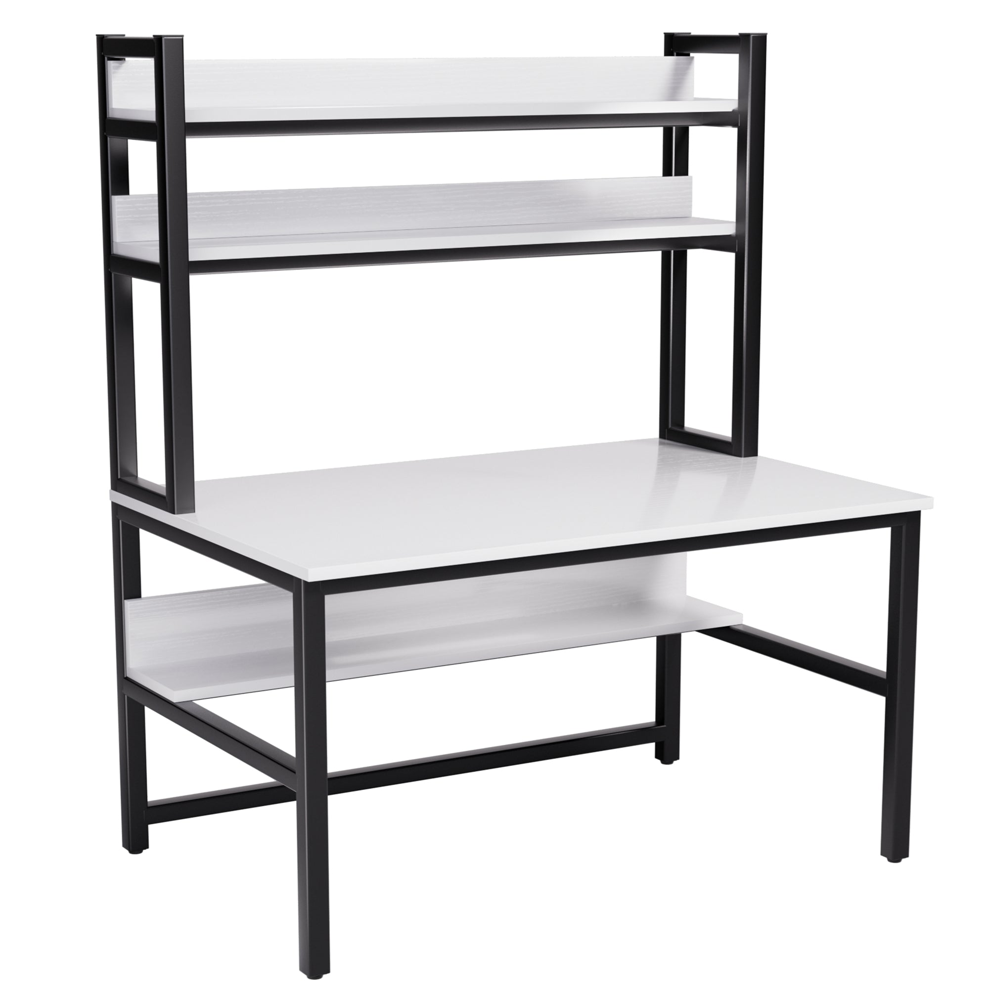 Computer Desk with Hutch