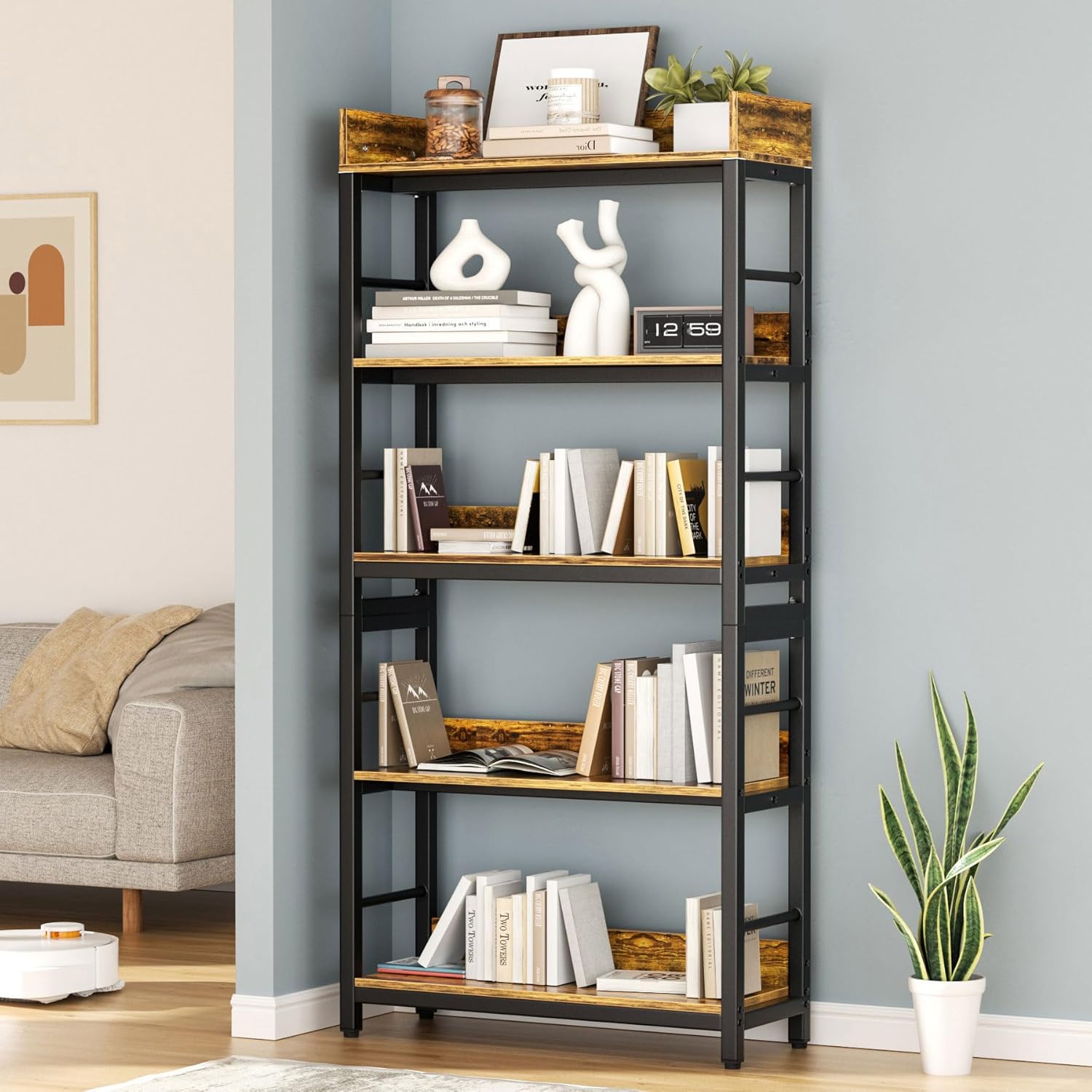 white bookshelf for Home Office Living Room