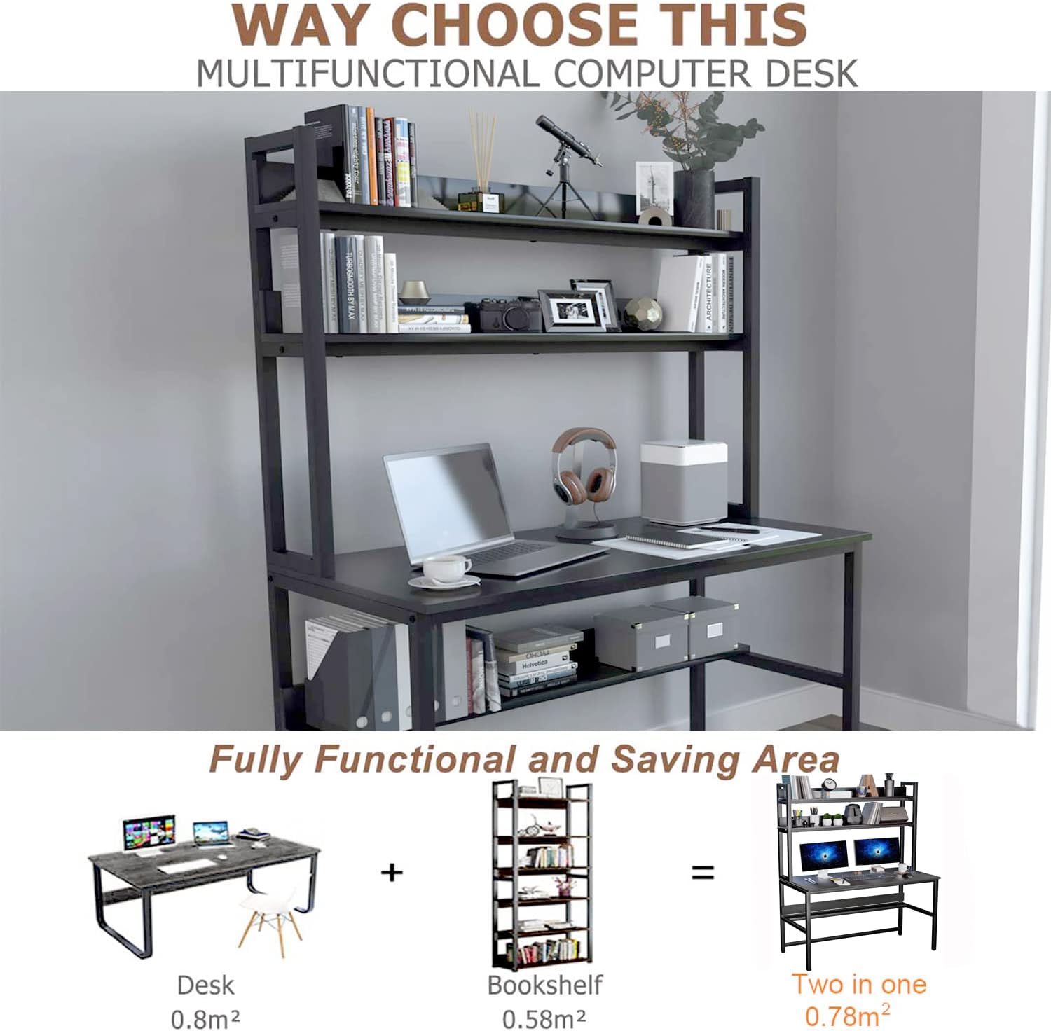 Modern and Moody Desk Setup - Home Office Ideas!