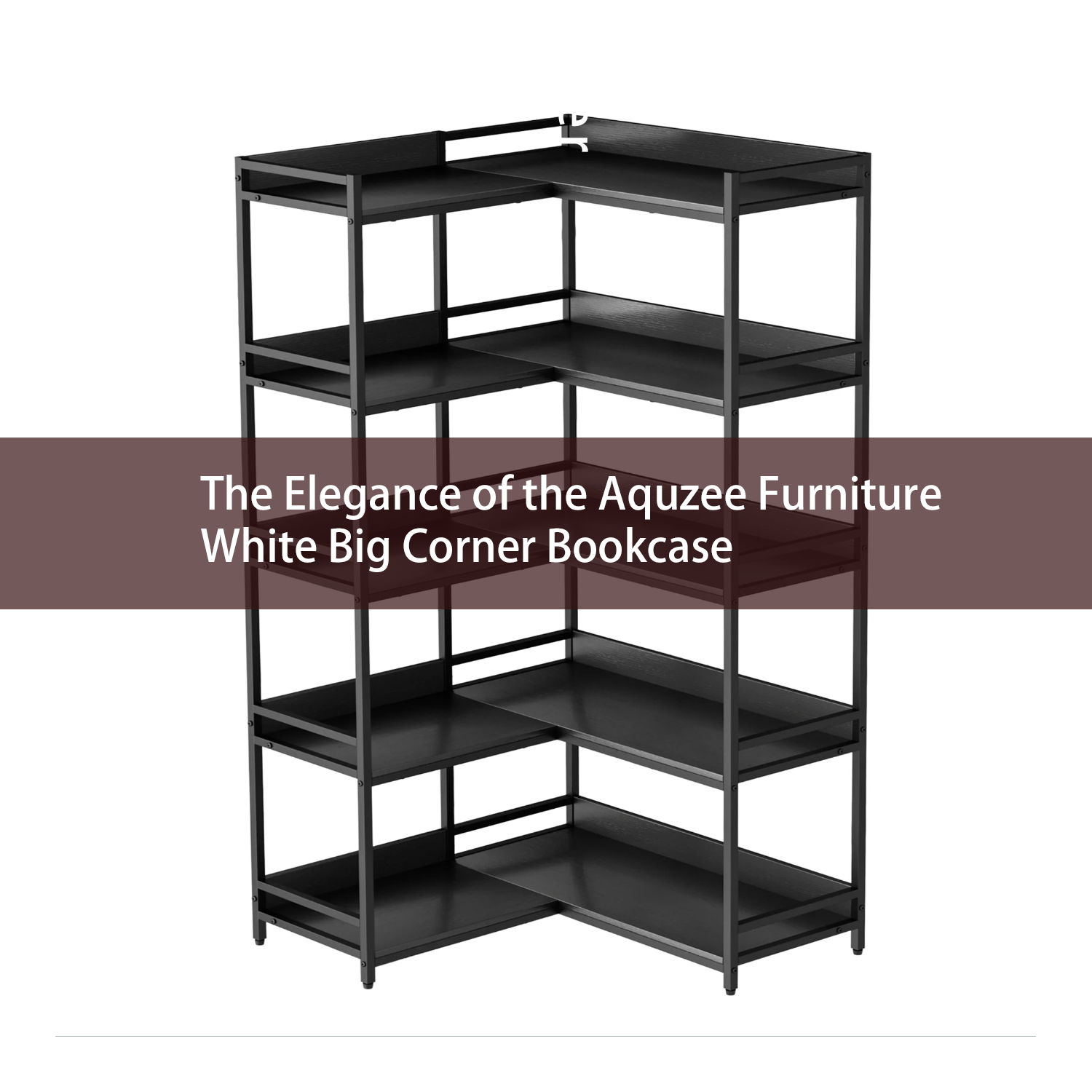The Elegance of the Aquzee Furniture White Big Corner Bookcase