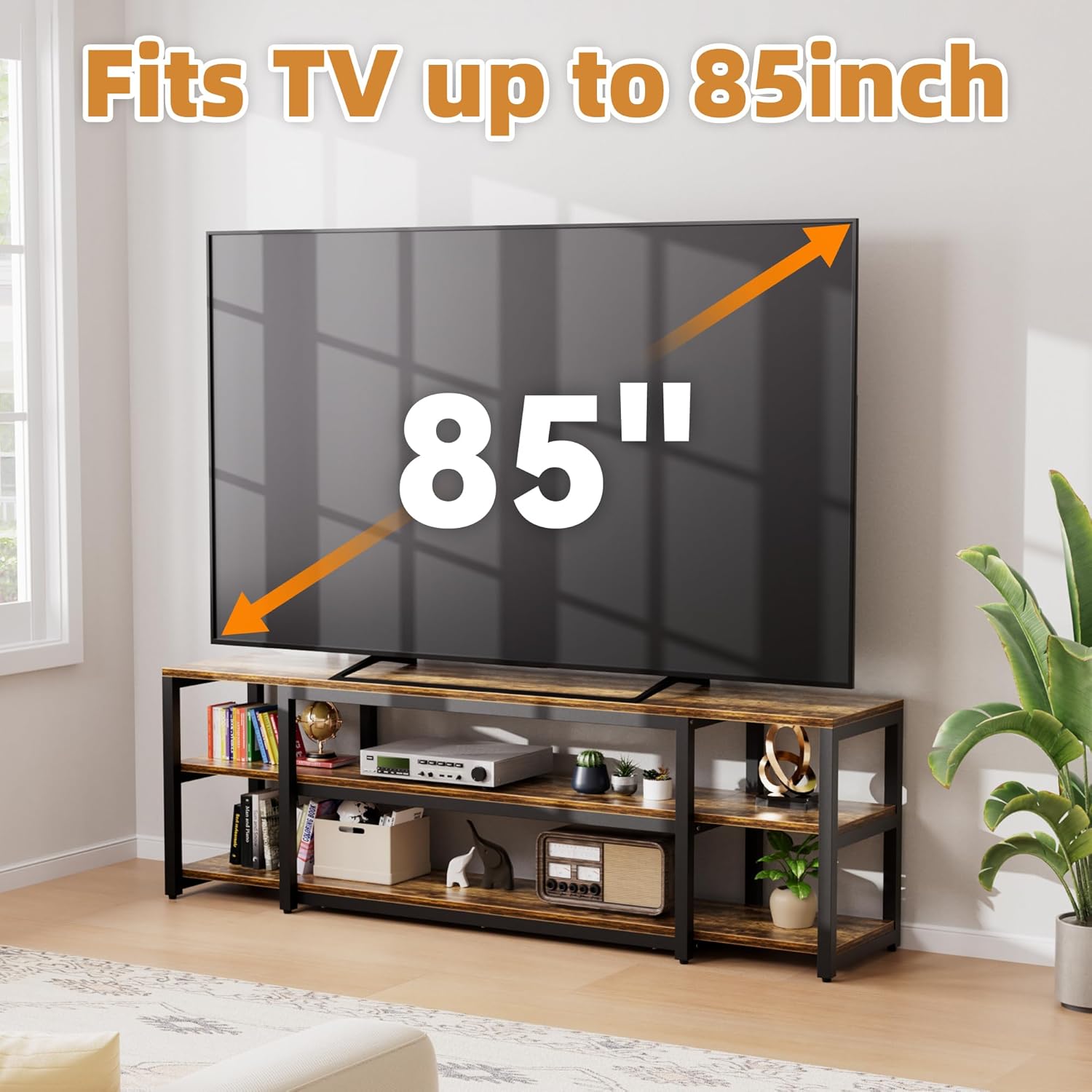 Aquzee 75in Long TV Stand for 32-85 Inch TVs
