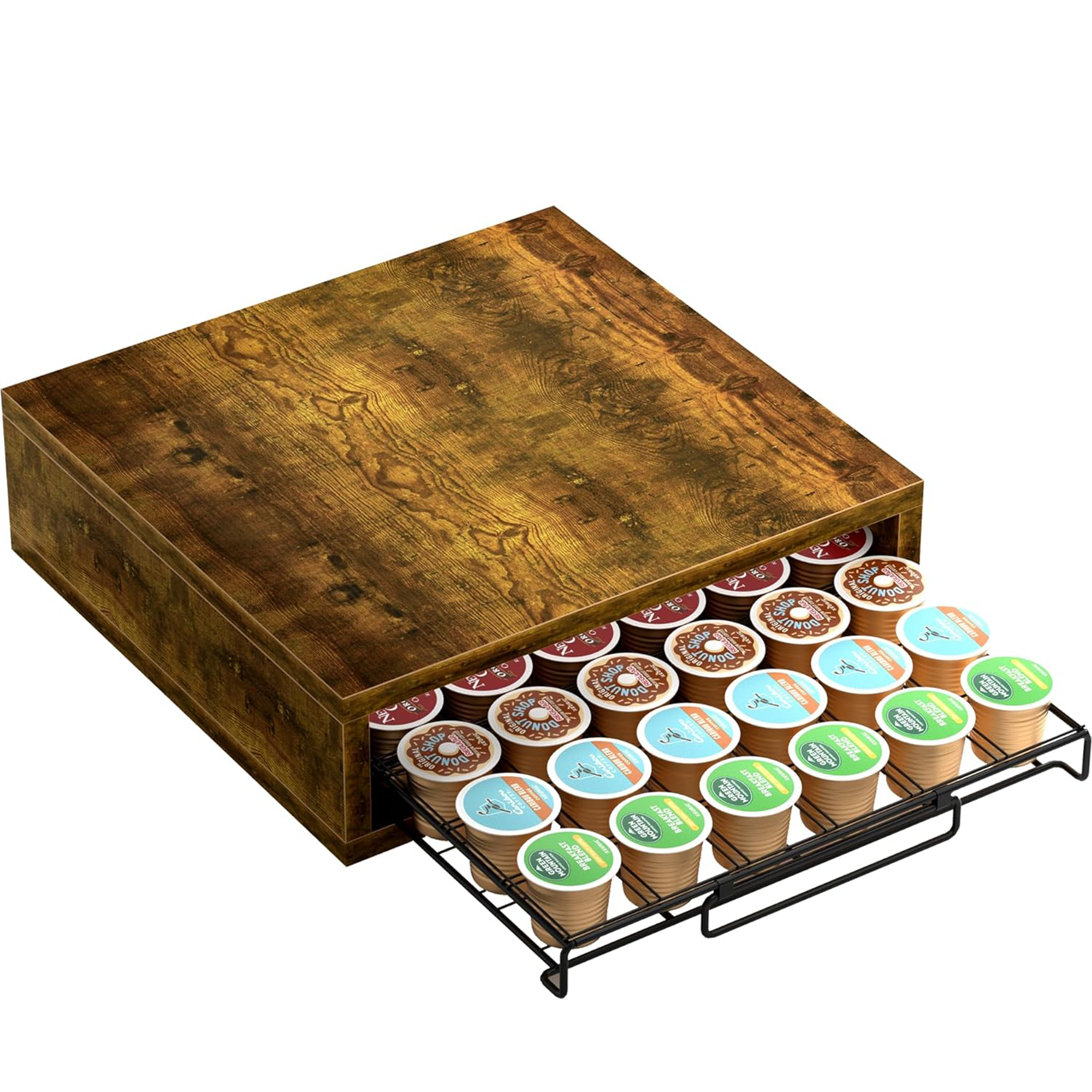 Aquzee Rustic Brown Coffee Pod Drawer